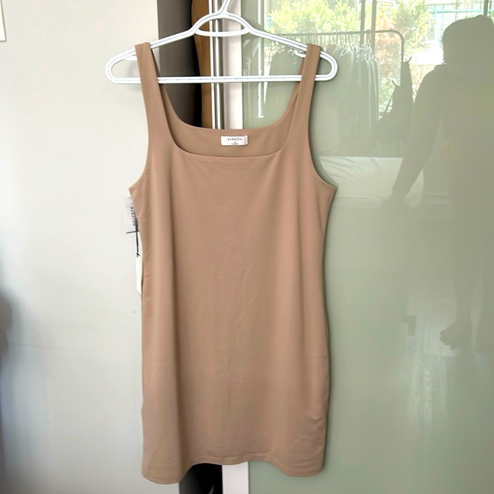 Aritzia Babaton Contour Square Neck Tank Mini Dress